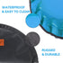 LumoLeaf Collapsible Dog Travel Bowl - 2 Packs Large 68oz/80oz Lightweight Foldable Bowls for Pets with Zipper