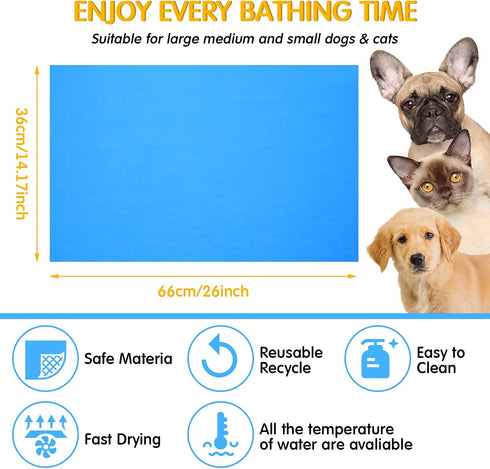 Tatuo 3 Pieces Pet Absorbent Towel Dog Bath Towel 25.2 x 16.34 Inch Dog Quick Drying Towel Pet Shower Towel Cat Grooming Towel Machine Washable Suitable for Any Size Pets Dogs Cats