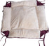 Armarkat 2-in-1 Cat Pet Bed & Fleece Cat Mat, Burgundy/Ivory, 16" L x 16" W x 6" H (C06HJH/MB)