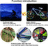 SANNIX 84pcs/7 Sets Bicycle Spoke Skins Wraps, Reflective Kids Road Mountain Bike Wheel Decoration Reflectors