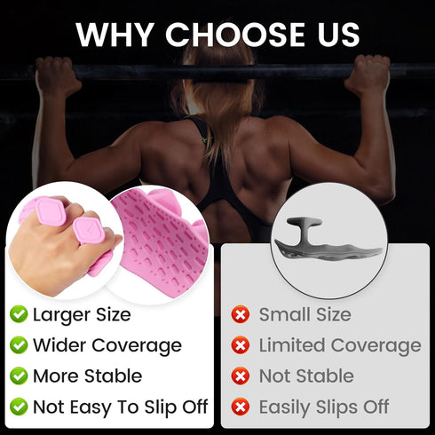 Losaria 2 2026 PCS Upgraded Version Grips for Weight Lifting, Silicone Anti-Slip Lifting Grips, Pull Up, Bar Pad
