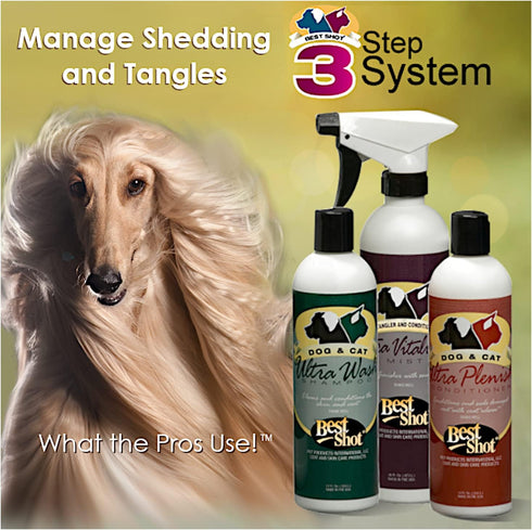 Best Shot Ultra Wash Shampoo with Pet Coat Release Technology, Soap-Free Coat and Skincare Product for Dogs, 16 Ounces