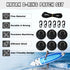 Yetaha 6 Pack Stainless Steel D Rings, PVC Patch, Bungee Cord with Hooks for Inflatable Boat