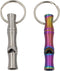 Real Sic Steel Emergency Whistle Keychain, Loud Portable Safety for Survival, Hiking, Camping