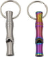 Real Sic Steel Emergency Whistle Keychain, Loud Portable Safety for Survival, Hiking, Camping