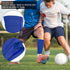 Soccer Shin Guard Socks, Breathable Blue Sports Sleeves for Hiking, Football Training, Running & Cycling