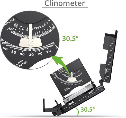 Proster IP65 Hiking Compass with Sighting Clinometer, Waterproof Metal Camping Compass
