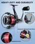 Tempo Expert Spinning Reels, Ultralight Magnesium Body Fishing Reel, 10+1 BB, 41LBs Carbon Fiber Drag Max, 6.2:1 Gear