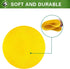 Vhxorrz 4inch/9 inch Poly Spot Markers Non-Slip Rubber Agility Markers Flat Field Cones Floor Dots for Football