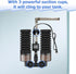 2 20-55 Upgrade Aquarium Electric Power Sponge Filter with Submersible Pump Ultra-Quiet Motor with Bio Ceramic Media