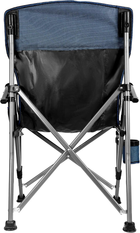 400 LBS, Folding Camping Chair with Cup Holder and Storage Bag, Heavy Duty Support Oversized Collapsible Portable
