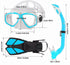Kids Snorkel Set with Mask, Fins, Mesh Bag, Anti-Fog Snorkeling Gear for Swimming