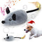 Mity rain Interactive Dog Toys, Fake Mouse Moving Toy with Automatic Sensor, Realistic Sound for Dogs & Cats