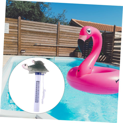 Swimming 0-50c, Operitacx Floating Animal-Shaped Pool Thermometer for Pools and Bathtubs, Waterproof Cartoon Reptile