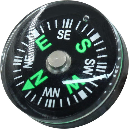 Kemcatui 15Pcs 20mm SurvivalBlack Mini Pocket Compass Bulk, Button Compass Accessories for Kids Outdoor Hiking