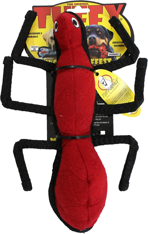 TUFFY World's Tuffest Soft Dog Toy, Desert Ant, Multiple Layers, Durable for Interactive Play