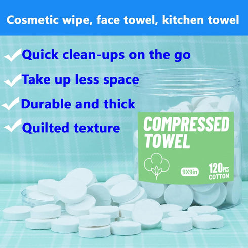 240 PCS Disposable Face Towel, Compressed Towels, Coin Towels for Travel Camping Hiking, Magic Towel Portable Soft