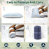 Gehannah Travel Pillow, Large Compressible Camping Pillow with Shredded Memory Foam and Storage Bag for Outdoor Gear