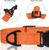 TagME Reflective Nylon Dog Collars - Adjustable Classic Pet Collar with Quick Release Buckle for Small Dogs, Orange