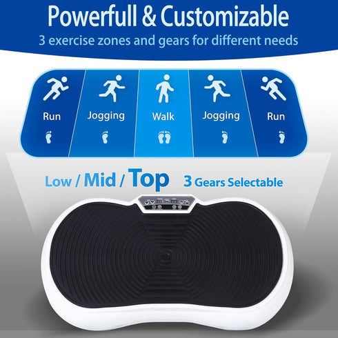 ZENY Vibration Plate Exercise Machine, Whole Body Workout Vibration Fitness Platform for Weight Loss, Toning Wellness