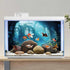 AWERT 30x18 inches Polyester Undersea Aquarium Background - Ruins and Aquatic Plants Decor