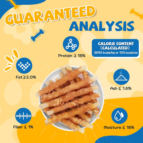 Gazeupon Soft Dog Treats, Healthy Training Treats for Dogs, Rawhide Free Snacks for Small Dogs, Chicken Wrapped Cod