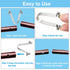 PATIKIL 8.5x6mm Kayak Paddle Snaps, 10 Pack Tent Pole Clips Steel V Shaped Double Pins for Camping