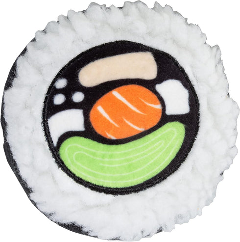 Pearhead Sushi Plush Toys, Durable Squeaky Dog Toy Set, Soft Chew Toys, Gifts for Pet Owners, Set of 3