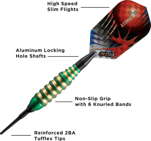 Viper Atomic Bee Soft Tip Darts, 16 Grams