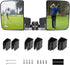 Golf Cart Side Mirrors - Universal Folding Rear View Mirror for 0.75"-1.25" Square Rail, Fits EZGO and Club Car