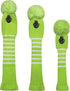 Scott Edward Golf Headcovers for Woods, Set of 3 Fits Driver Fairway Wood and Hybrid, Perfect Change for Golf Bag