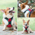 PHOEPET 2019 Reflective Dog Harness for Large Breed, Adjustable No Pull Vest with Handle, 2 Metal Rings, Red (L)