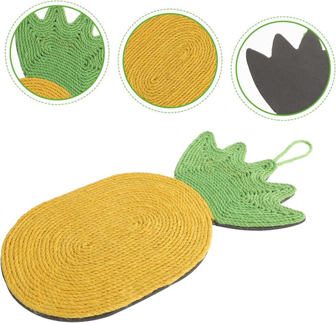 Sisal Cat Scratching Pad, Door Hanging, Wear-Resistant, Natural Sisal Rope and EVA Material for All Breeds
