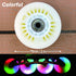 Light Up Inline Skate Wheels 4 Pack - Luminous Flash Inline Skates Replacement Wheel (Colorful, 76mm) by FYANER