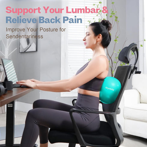 Small 9 Inch Exercise Ball, Mini Pilates Anti Burst Slip Resistant Yoga Ball for Stability, Fitness, Therapy & Core