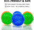 Squeaky Fetch Spike Balls TPR Toys for Small Dogs, Puppy Rubber 6 Pack, Bright Colors Chew Teething Toys