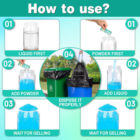 CRAZYTHUR Portable Toilet Gel, Poo Powder for Portable Toilet, Camping Toilet Gel, Pee Powder, Portable Toilet Powder
