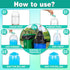 CRAZYTHUR Portable Toilet Gel, Poo Powder for Portable Toilet, Camping Toilet Gel, Pee Powder, Portable Toilet Powder