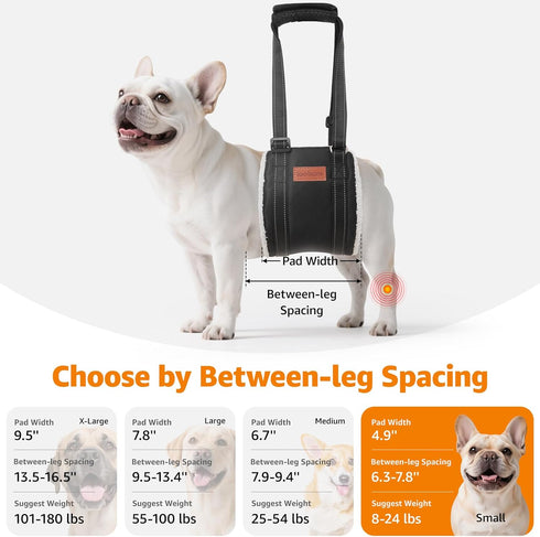 LOOBANI Portable Dog Sling for Back Legs, Hip Support Harness for Canine Aid and K9 Rehabilitation