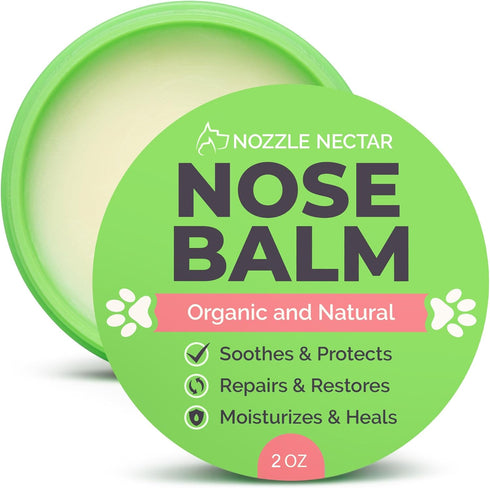 Dog Nose Balm - 100% Organic & Natural Moisturizer | Healing Cream for Dry, Chapped Noses