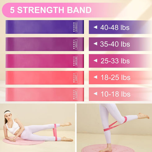 13'' Set 5 Set Pilates Kit for Women, Pilates Equipment with Magic Circle, Pilates Ring and Ball with Strength Bands