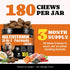 34-in-1 Immune (90-Day Dog Vitamins & Supplements Pet Multivitamin Softchews, Daily Dog Supplements for Hip & Joints