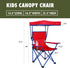 Generic (125 lb. Canopy Chair with Safety Lock Capacity), Red/Blue