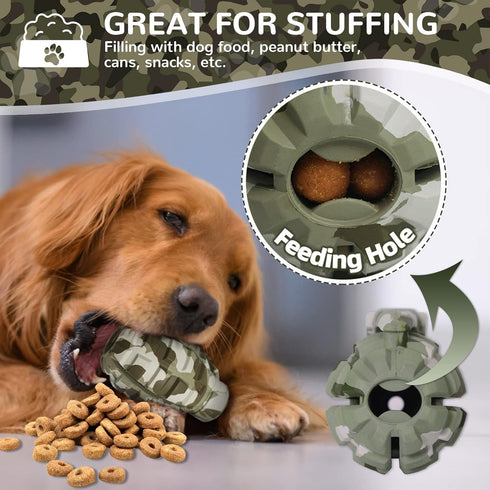 Dog Toys for Aggressive Chewers Large Breed - Rubber German Shepherd Toys - Indestructible Treat Toys