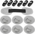 X AUTOHAUX 6pcs D Ring Patch, 8cm PVC Stainless Steel Round Shape Pad Set for Inflatable Boat Kayak Canoe Deck