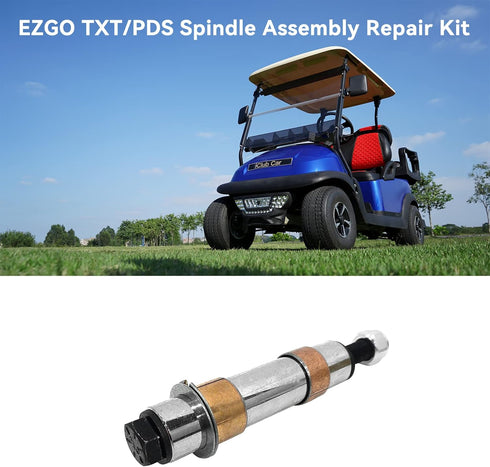 XUANYUDG0769 Golf Cart Spindle Bushing King Pin Tube Claw, Copper Sleeve and Washers Assembly Repair Kit