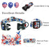 Elegant Little Tail Holiday Dog Collar, Adjustable Independence Day Design for Small Medium Large Dogs