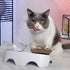 MILIFUN Elevated Tilted Cat Food Bowls, Anti Vomiting Orthopedic Bowls for Puppy and Bunny