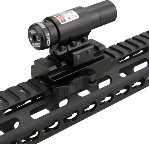 Low Profile Picatinny Riser Mount, Rail Riser Mounts Adaptor with QD Lever Lock Quick Release & 5 Slots for Scope Rings