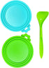 MoPawKT Silicone Pet Food Can Covers, 3 Inner Diameters for Standard Cat & Dog Food Cans, BPA Free (2 lids + 1 spoon)